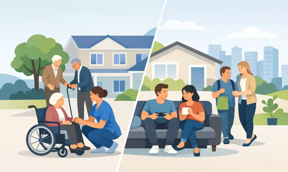 Difference Between Care Home and Supported Living